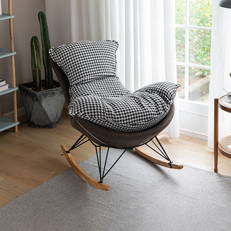 Modern Indoor Sofa Rocking Chair Single Rocking Chair with Cushion Clearhalo 'Chairs & Seating' 'furn' 'furn_rocking_chairs' 'Furniture' 'Living Room Furniture' 'Rocking Chairs' 'rocking_chairs' 1200x1200_ae6c1ea9-c1ee-49f1-ba2b-a8d4c6e0d387