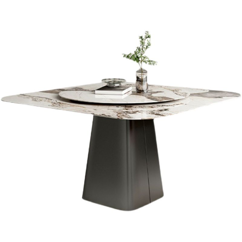 Modern 1/3/5 Square Dining Table Set Sintered Stone Dining Table for Home Clearhalo 'Dining Room Sets' 'Dining Tables & Seating' 'dining_room_set' 'furn' 'furn_dining_room_set' 'Furniture' 'furniture_dining_room_set' 'Kitchen & Dining Furniture' 'kitchen&dining_furn' 'kitchen' 1200x1200_ae6e5b07-b171-4232-8793-fd1e36b23171