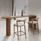 Double Pedestal Counter Height Dining Table Brown Counter Wine Table Clearhalo 'Bar Furniture' 'Bar Tables' 'bar_tables' 'furn' 'furn_bar_tables' 'Furniture' 'Kitchen & Dining Furniture' 1200x1200_ae6e6a84-f5aa-4d76-9d59-1122f535944c