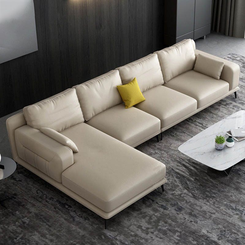 almohadas nórdicas Sala de estar empotrada Asiento de cuero falso estacionario