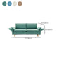 Contemporary Square Arm Cushions Sofa Fabric Standard Settee