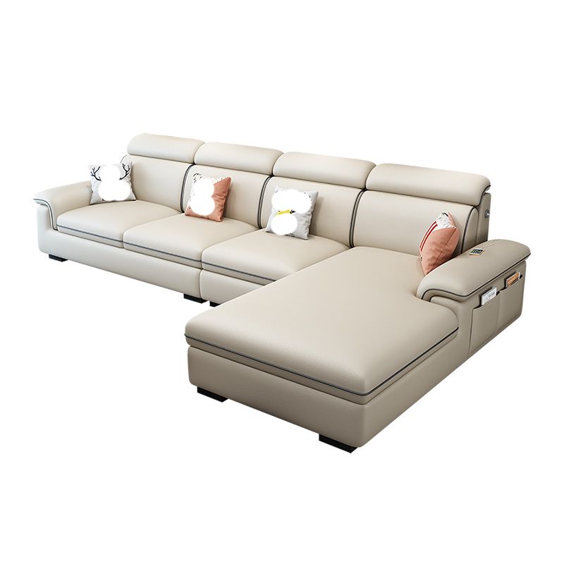 125.98"D x 70.87"W x 35.43"H Pillow Top Arm Sectionals, Modern High Back Sofa with Storage Clearhalo 'furn' 'furn_sectionals' 'Furniture' 'furniture_sectionals' 'kitchen' 'kitchen_sectionals' 'Living Room Furniture' 'Sectionals' 1200x1200_ae7222f2-e48b-4616-ab10-3eb4ec8bc38d