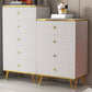 White Accent Chest 15.74" Wide Chest with Drawers, Water Resistant Clearhalo 'Cabinets & Chests' 'cabinets_chests' 'furn' 'furn_cabinets_chests' 'Furniture' 'Living Room Furniture' 1200x1200_ae72a283-77c0-4c88-a655-3940b49a26b2