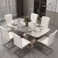 Luxury Sintered Stone Top Table Rectangle Indoor Table with Gold Metal Pedestal Clearhalo 'Dining Tables & Seating' 'Dining Tables' 'dining_table' 'furn' 'furn_dining_table' 'Furniture' 'furniture_dining_table' 'Kitchen & Dining Furniture' 'kitchen' 'kitchen_dining_table' 1200x1200_ae7320e7-4f09-41e1-aee4-0f8cb1c8ed8d