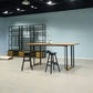 Industrial Style Dining Site Table Solid Wood Double Pedestal Furniture Clearhalo ' dining_table' 'Dining Tables & Seating' 'Dining Tables' 'furn' 'furn_dining_table' 'Furniture' 'furniture_dining_table' 'Kitchen & Dining Furniture' 'kitchen&dining_furn' 'kitchen' 'kitchen_dining_table' 1200x1200_ae73b955-9d28-4600-8a89-3c0803613bbb