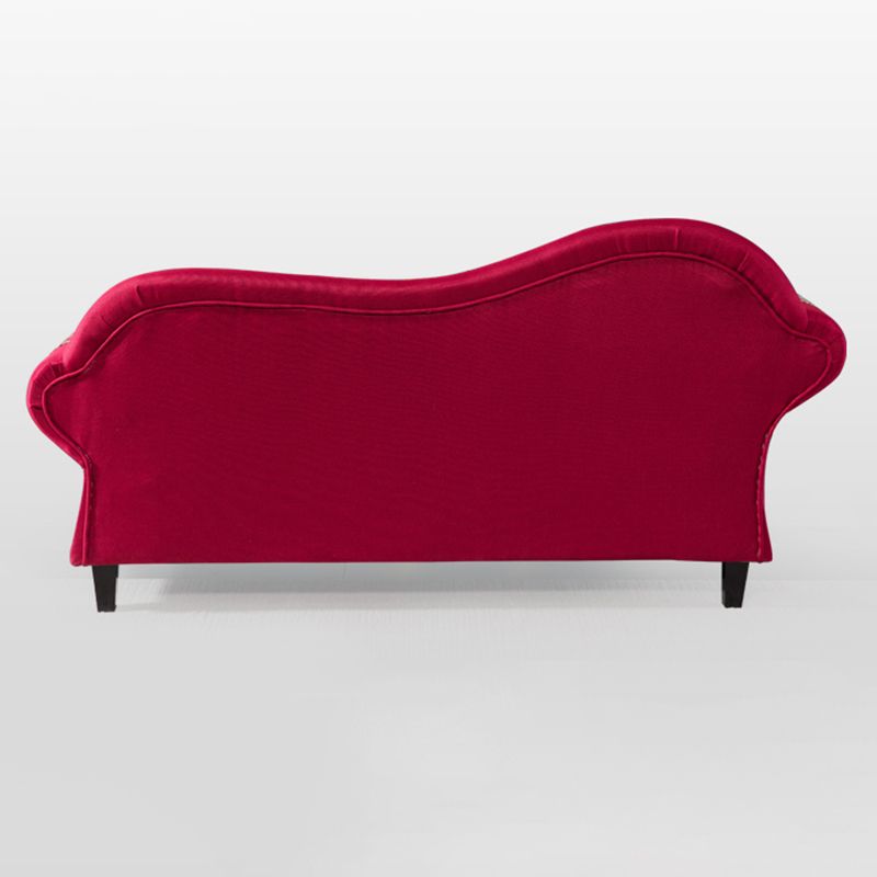 Bohemian Micro-velvet Chaise Lounge with Rolled Arms Reclining Accent Chair Clearhalo 'Chairs & Seating' 'Chaise Lounge' 'chaise_lounge' 'furn' 'furn_chaise_lounge' 'Furniture' 'Living Room Furniture' 1200x1200_ae74fbb3-a55e-4d97-865d-e26e96d27a58