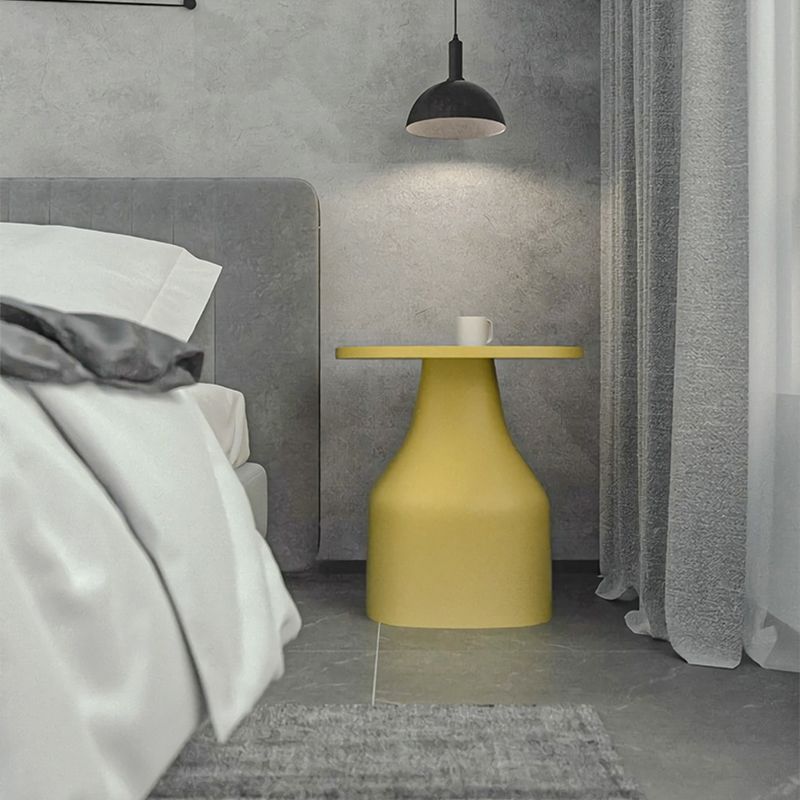 Moderne plastic nachttafel ronde niet-opslag 18 inch h bed nachtkastje