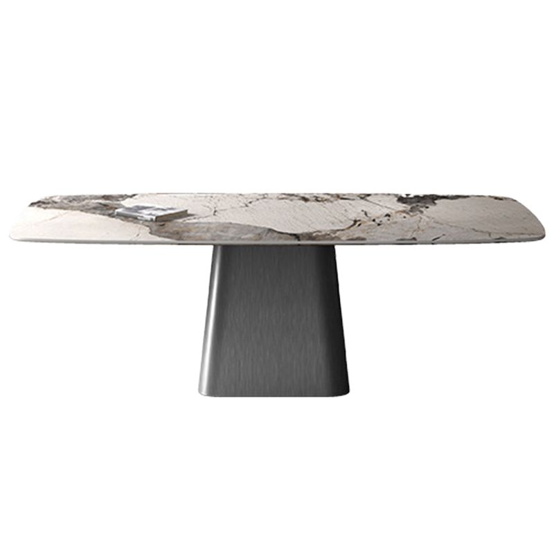 Modern Style Sintered Stone Dining Set Rectangle 1/2/4/7 Pieces Dining Set Clearhalo 'Dining Room Sets' 'Dining Tables & Seating' 'dining_room_set' 'furn' 'furn_dining_room_set' 'Furniture' 'Kitchen & Dining Furniture' 1200x1200_ae75c2d0-dae0-4df8-b46b-9c59a580d2f3