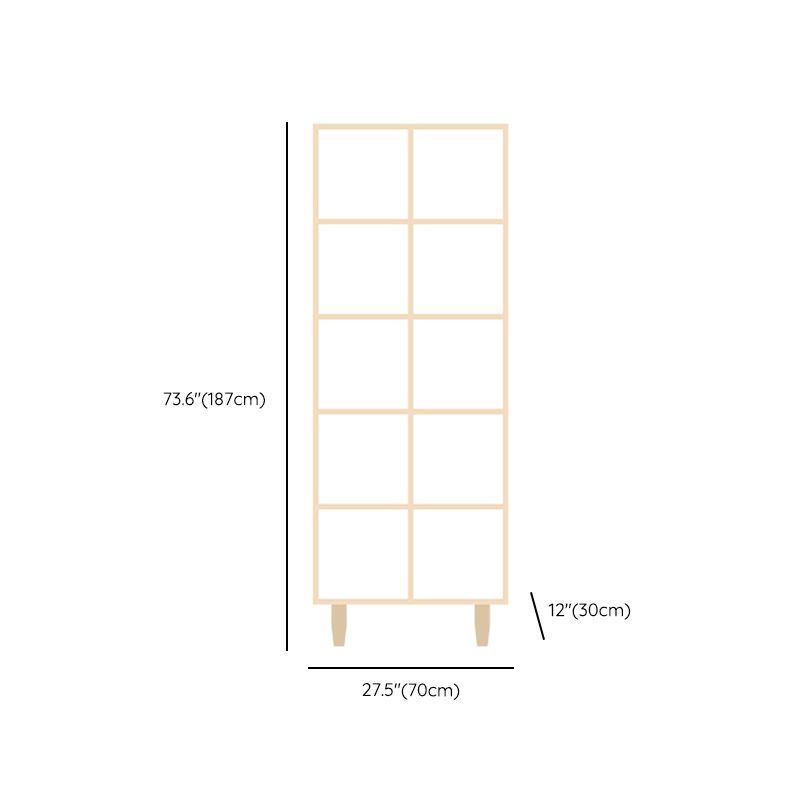 Natural Standard Bookshelf Wooden Contemporary Bookcase with Shelves Clearhalo 'Bookcases' 'furn' 'furn_bookcases' 'Furniture' 'Office Furniture' 1200x1200_ae77b490-6616-44df-b735-9474362f4b63