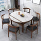 Minimalist Extendable Round Shape Table Standard Sintered Stone Dining Table for Kitchen Clearhalo ' dining_table' 'Dining Tables & Seating' 'Dining Tables' 'furn' 'furn_dining_table' 'Furniture' 'furniture_dining_table' 'Kitchen & Dining Furniture' 'kitchen&dining_furn' 'kitchen' 'kitchen_dining_table' 1200x1200_ae7885db-3a84-4bf5-a94c-f998683d9718