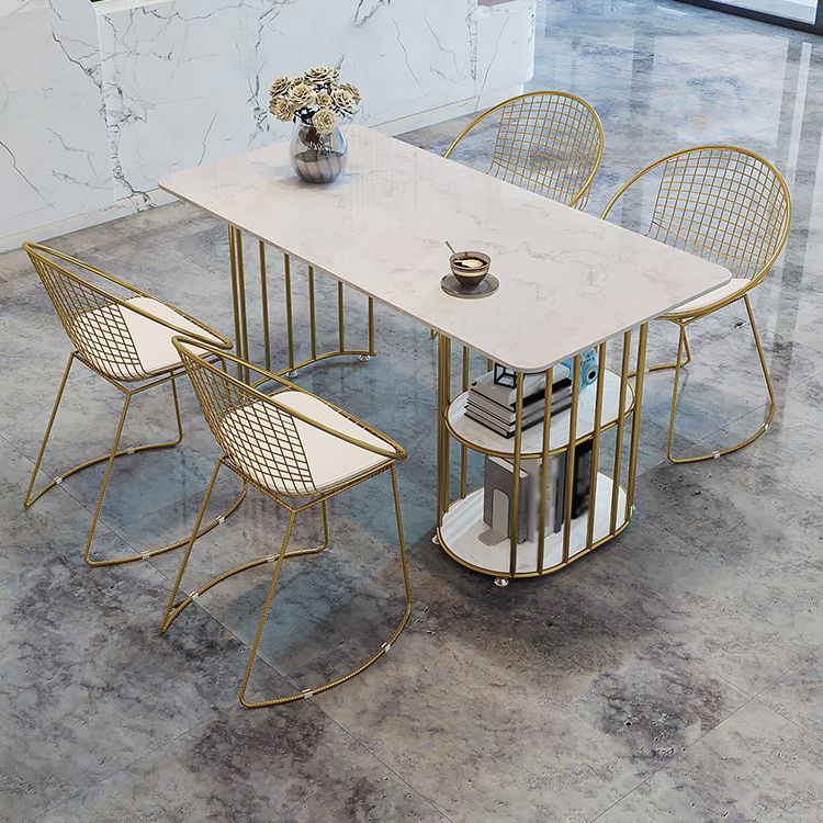Metal Contemporary Rectangle Dining Table Sintered Stone Table for Kitchen and Dining Room Clearhalo ' dining_table' 'Dining Tables & Seating' 'Dining Tables' 'furn' 'furn_dining_table' 'Furniture' 'furniture_dining_table' 'Kitchen & Dining Furniture' 'kitchen&dining_furn' 'kitchen' 'kitchen_dining_table' 1200x1200_ae788b50-b4a4-4c3b-8da3-fee10782ad8e