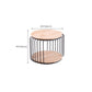 Nordic Solid Wood Round Coffee Cocktail Table with Floor Shelf Clearhalo 'Coffee & Accent Tables' 'Coffee Tables' 'coffee_tables' 'furn' 'furn_coffee_tables' 'Furniture' 'Living Room Furniture' 1200x1200_ae78aa3e-137f-4a91-b410-6cc65cc7af95