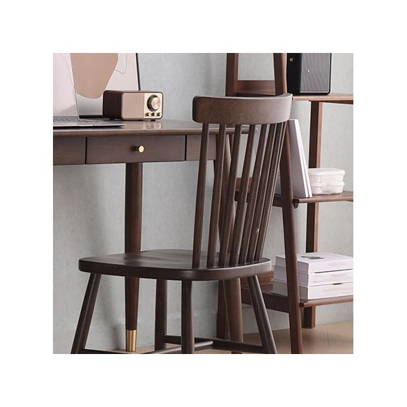 Scandinavian Wood Indoor-Outdoor Room Chair Windsor Back Side Chair Clearhalo ' kitchen&dining_furn' 'Dining Chairs' 'Dining Tables & Seating' 'dining_chair' 'Furniture' 'furniture_dining_chair' 'Kitchen & Dining Furniture' 'kitchen' 1200x1200_ae7af70d-0dfc-4a78-bc58-75c41e745dcd