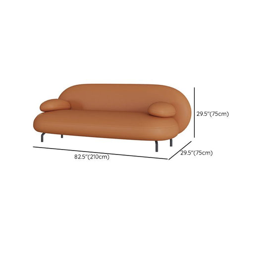 Contemporary Faux Leather Standard Settee Pillow Top Arm Tight Back Sofa Clearhalo 'furn' 'furn_sofas' 'Furniture' 'Living Room Furniture' 'Sofa' 'sofas' 1200x1200_ae7af937-1b86-4697-8862-b44875918c4c