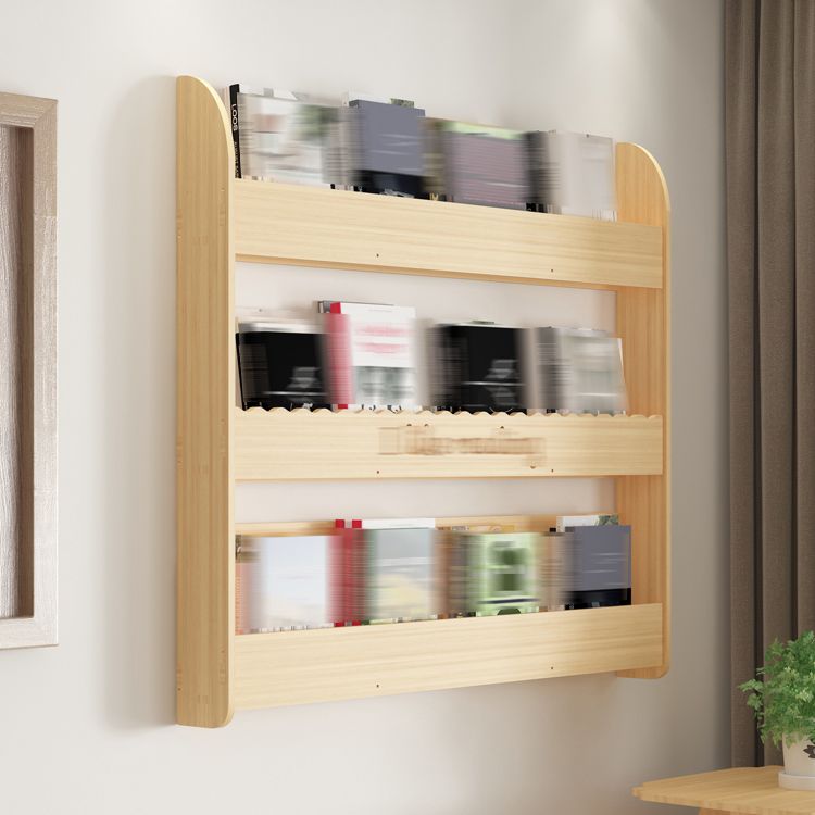 Modern Style Wooden Bookshelf Wall Mounted Shelf Bookcase for Study Room Clearhalo 'Bookcases' 'furn' 'furn_bookcases' 'Furniture' 'furniture_bookcases' 'kitchen' 'kitchen_bookcases' 'Living Room Furniture' 'Office Furniture' 1200x1200_ae7c76fe-11c2-42f7-8faa-1772737eb53b