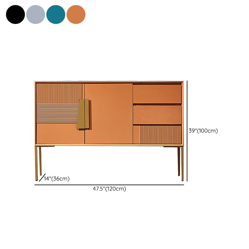 Cómoda combinada Glam contemporánea, cómoda de almacenamiento de piedra para dormitorio