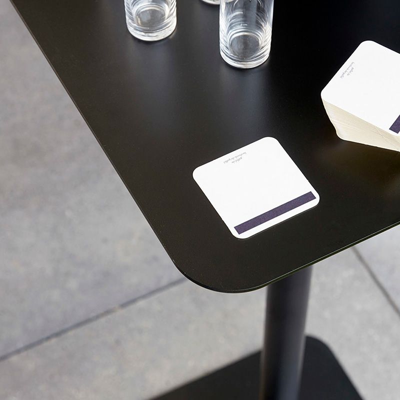 Mid-Century Round Corner Table Metal Pedestal Sofa Side End Table