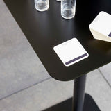 Mid-Century Round Corner Table Metal Pedestal Sofa Side End Table