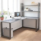 MODERNA DESCIO DI SCRITTURA LASTANTE L Home Office con gambe metalliche