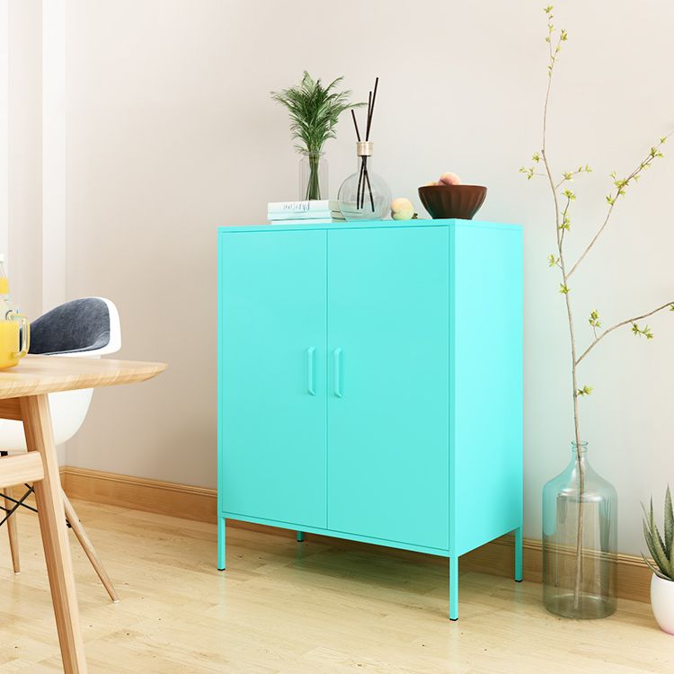 40 "H Steel Kitchen Sideboard Schrank moderner Buffet -Serverschrank mit Speicher