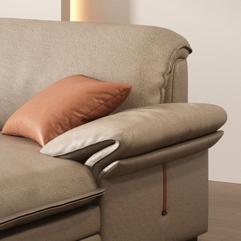 Faux leer 29,5 "H Sofa Modern Pillow Top Arm Sofa & Chaise