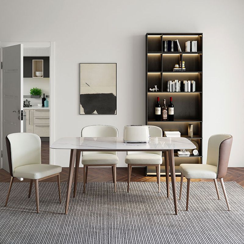 Modern Stone Rectangle Dining Table Home Kitchen Dinner Tripod Base Dining Table Clearhalo ' dining_table' 'Dining Tables & Seating' 'Dining Tables' 'furn' 'furn_dining_table' 'Furniture' 'furniture_dining_table' 'Kitchen & Dining Furniture' 'kitchen&dining_furn' 'kitchen' 'kitchen_dining_table' 1200x1200_ae7fa2d9-dda3-4ba7-847a-06de7499c8bf