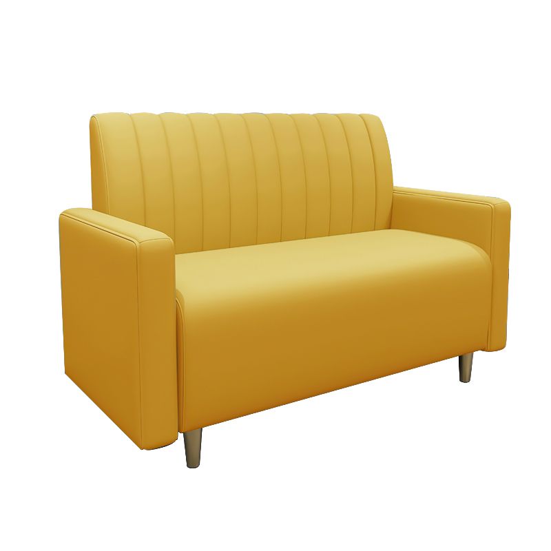 47.27"D x 25.59"W x 33.46"H Glam 2-seat Sewn Pillow Back Sofa for Restaurant Clearhalo 'furn' 'furn_sofas' 'Furniture' 'furniture_sofas' 'kitchen' 'kitchen_sofas' 'Living Room Furniture' 'Sofa' 'sofas' 1200x1200_ae800eda-b2da-4393-adb2-6e597f3d045a