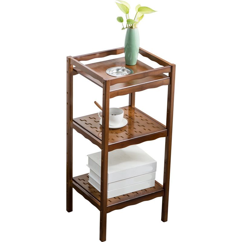 Wood End Table Round/Rectangular Side End Table with Storage Clearhalo 'Coffee & Accent Tables' 'End & Side Tables' 'end_side_table' 'end_side_tables' 'furn' 'furn_end_side_tables' 'Furniture' 'furniture_end_side_table' 'Living Room Furniture' 1200x1200_ae80a098-22df-45e7-ab3b-1e6e246322c1