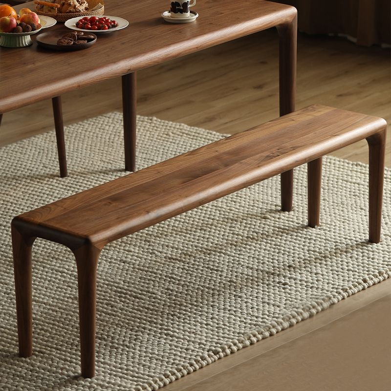 Rectangle Solid Wood Bedroom Bench Modern Seating Bench with 4 Legs Clearhalo 'Benches' 'Chairs & Seating' 'furn' 'furn_benches' 'Furniture' 'Living Room Furniture' 1200x1200_ae829ee6-c0a9-4cbd-a2a2-1cabdc73c9d6