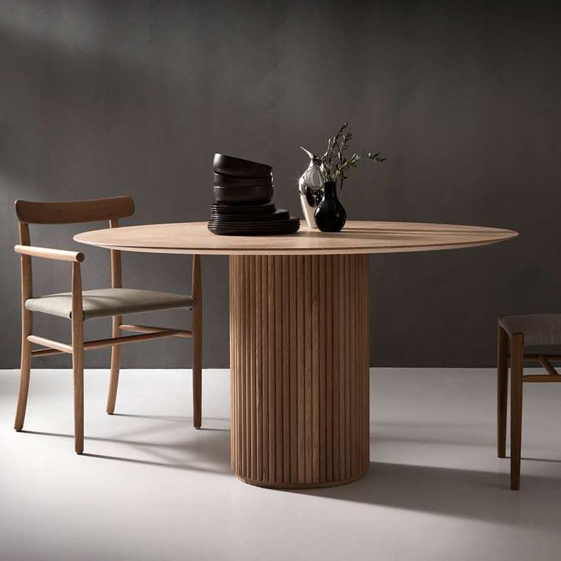 Pine Solid Wood Dining Table Simple Style Round Dining Site Table with Pedestal Casual Clearhalo ' dining_table' 'Dining Tables & Seating' 'Dining Tables' 'furn' 'furn_dining_table' 'Furniture' 'furniture_dining_table' 'Kitchen & Dining Furniture' 'kitchen&dining_furn' 'kitchen' 'kitchen_dining_table' 1200x1200_ae8314f6-c847-44f1-b67b-4f6352d2c191
