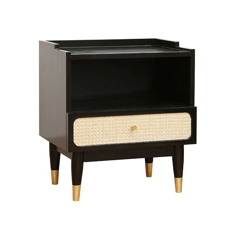 Solid Wood Accent Table Nightstand Contemporary Bedside Cabinet for Bedroom Clearhalo 'Bedroom Furniture' 'furn' 'furn_night_stand' 'Furniture' 'night_stand' 'Nightstands' 1200x1200_ae83fda6-bbee-4af2-b002-47f26fff755e