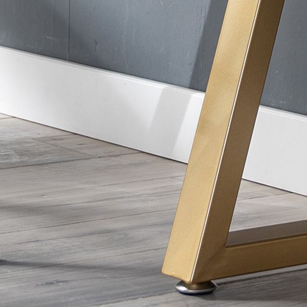 Tavolo da pub rettangolo glam in pietra sinterizzata tavolo da cocktail altezza con doppio piedistallo