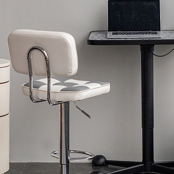 Modern Style Counter Stool Pu Leather Adjustable Height Bar Stool Clearhalo 'Bar Furniture' 'Bar Stools' 'bar_stools' 'furn' 'furn_bar_stools' 'Furniture' 'Kitchen & Dining Furniture' 1200x1200_ae8912bf-aab6-4a2b-a0ee-d232e63c82e1