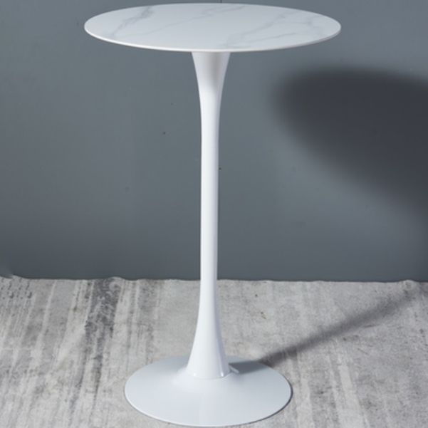 Stone Bar Dining Table Modern Round Bar Table with Pedestal for Dining Room Clearhalo 'Bar Furniture' 'Bar Tables' 'bar_tables' 'furn' 'furn_bar_tables' 'Furniture' 'furniture_bar_tables' 'Kitchen & Dining Furniture' 1200x1200_ae8b7a97-2543-4e44-8e2c-54b95d19602f