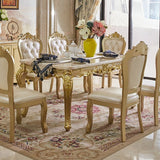 Rectangle Victoria Dinette Table Marble Dining Room Dinner Table with 4-foot Clearhalo ' dining_table' 'Dining Tables & Seating' 'Dining Tables' 'furn' 'furn_dining_table' 'Furniture' 'furniture_dining_table' 'Kitchen & Dining Furniture' 'kitchen&dining_furn' 'kitchen' 'kitchen_dining_table' 1200x1200_ae8d26c9-a575-4cee-9170-755757c2f424