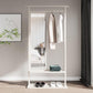 Modern Style Wardrobe Home Wooden Wardrobe Armoire with Mirror