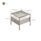 Modern 2 Nesting Glass Coffee Table Set Steel 4 Legs 1 - Drawer Cocktail Table Clearhalo 'Coffee & Accent Tables' 'Coffee Tables' 'coffee_tables' 'furn' 'furn_coffee_tables' 'Furniture' 'Living Room Furniture' 1200x1200_ae902fbf-f52c-40d8-a541-40ff7c07beaf