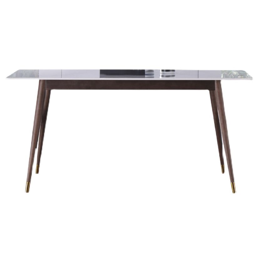 Minimalist Traditional Height Sintered Stone Dining Table Rectangle Dining Set For Home Clearhalo 'Dining Room Sets' 'Dining Tables & Seating' 'dining_room_set' 'furn' 'furn_dining_room_set' 'Furniture' 'furniture_dining_room_set' 'Kitchen & Dining Furniture' 'kitchen&dining_furn' 'kitchen' 1200x1200_ae9050d9-e7d3-4f1c-a150-b62e0534cc48