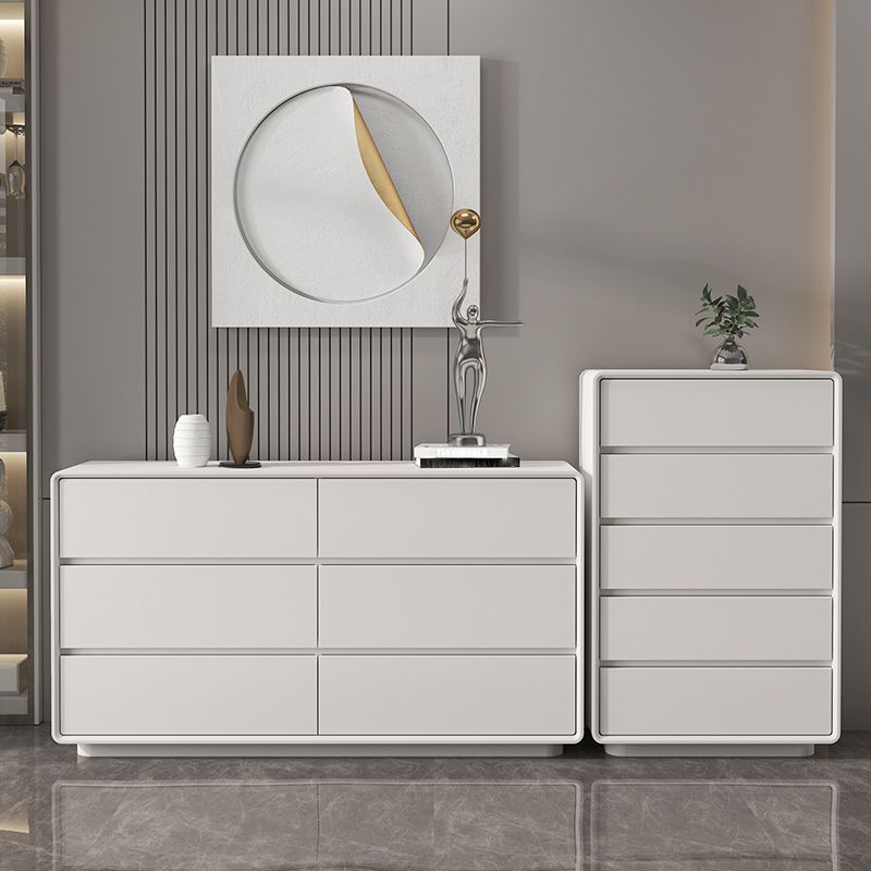 Tocador de cofre de almacenamiento contemporáneo con cajones