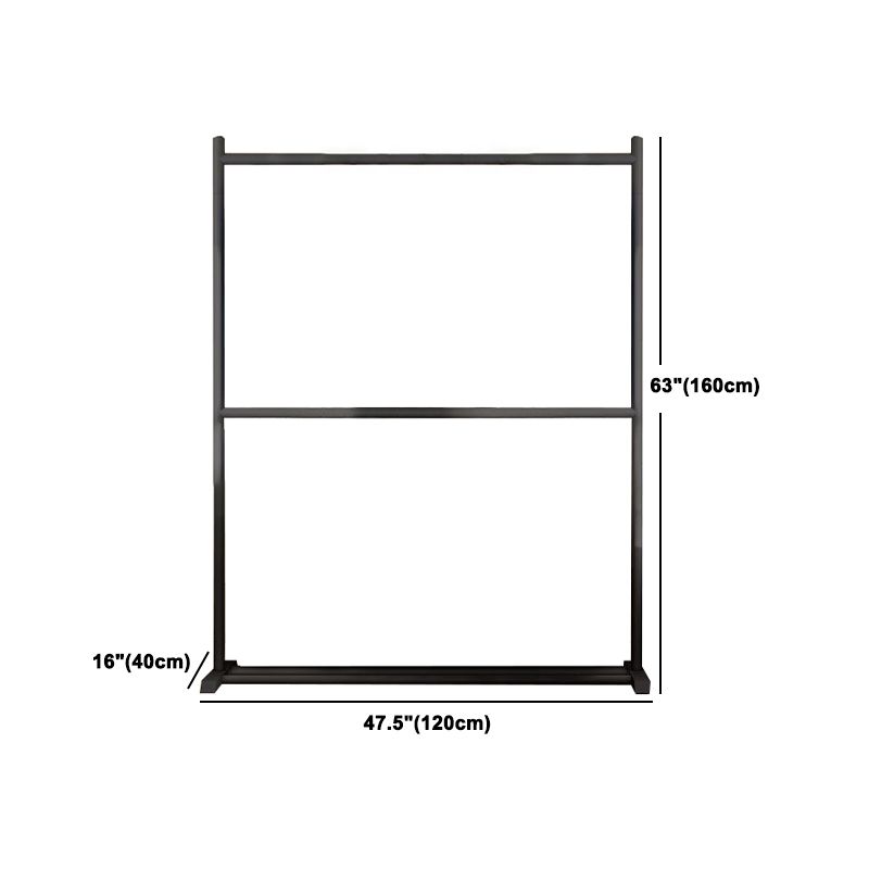 Zeitgenössischer Stil Armoire Black Metal Open Armoire für Schlafzimmer