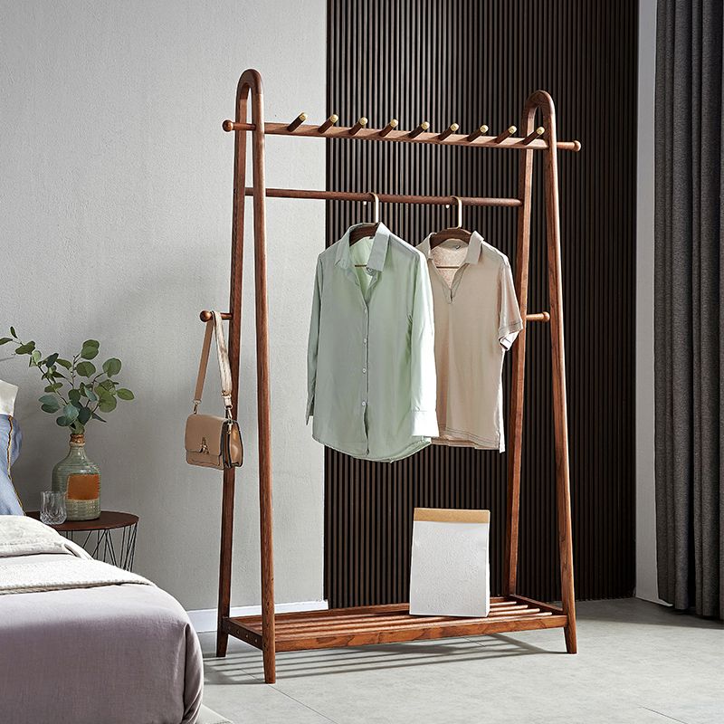 Brown in stile contemporaneo armadio cenere di cenere armadio aperto con asta di abbigliamento