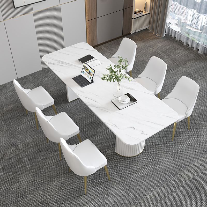 Modern Stone Top Office Desk Free Form Writing Desk for Home Clearhalo 'furn' 'furn_office_desk' 'Furniture' 'Office Desks' 'Office Furniture' 'office_desk' 1200x1200_ae93b5ec-7e70-402f-bfb9-2dcb52398ff0