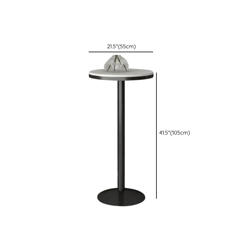 Industrial Bar Table Dining Table with Pedestal Base for Kitchen Living Room Clearhalo 'Bar Furniture' 'Bar Tables' 'bar_tables' 'furn' 'furn_bar_tables' 'Furniture' 'Kitchen & Dining Furniture' 1200x1200_ae940532-e107-4f1a-ae4f-98fc02c2f58b