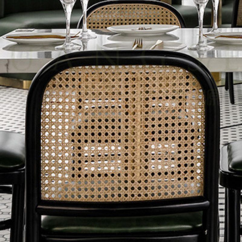 Sedia da pranzo con cucina in metallo contemporaneo sedia da pranzo aperta