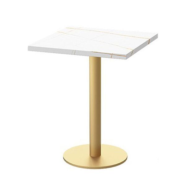 Mesa de comedor de metal colección industrial de comedor fijo para el hogar