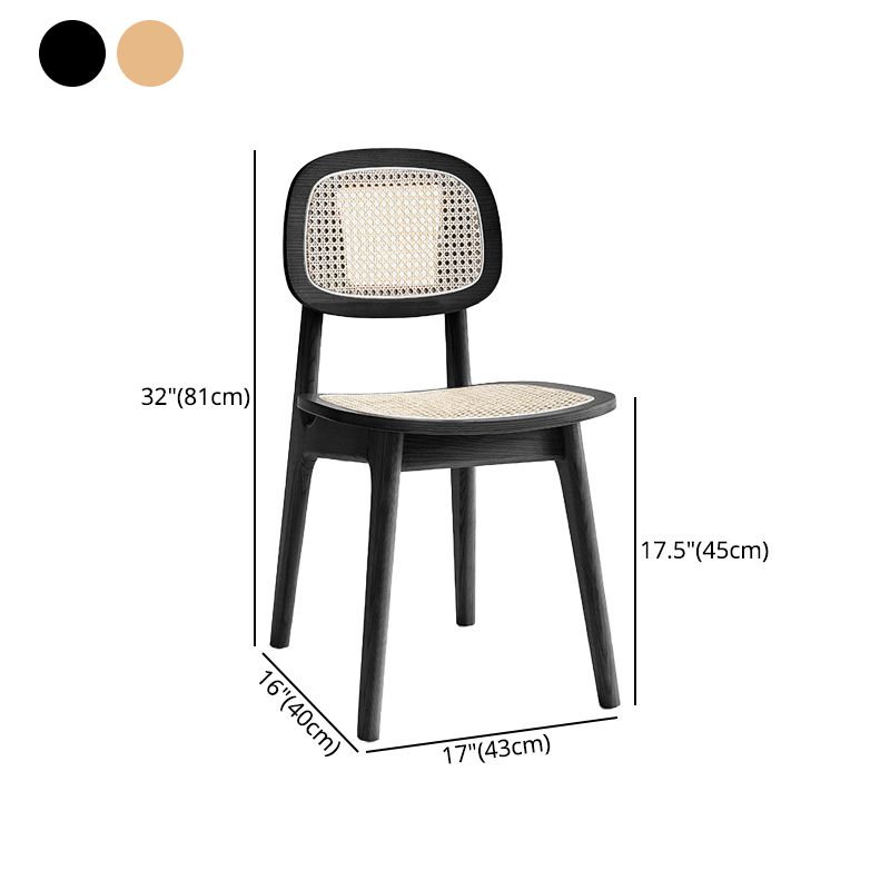 Contemporary Wood Dining Room Chair Open Back Dining Side Chair for Home Use Clearhalo ' kitchen&dining_furn' 'Dining Chairs' 'Dining Tables & Seating' 'dining_chair' 'furn' 'furn_dining_chair' 'Furniture' 'furniture_dining_chair' 'Kitchen & Dining Furniture' 'kitchen' 1200x1200_ae960197-656d-4806-a587-82374dbc65fb