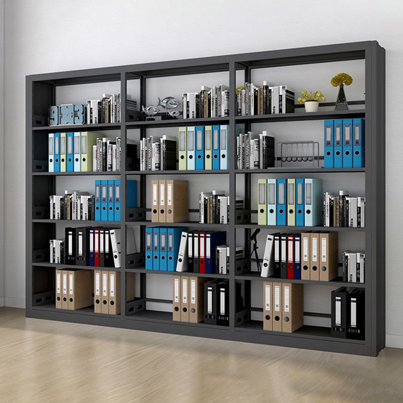 Standard Metal Bookshelf 5 Tiers Contemporary Bookcase for Home Office 78.7"H Clearhalo 'Bookcases' 'furn' 'furn_bookcases' 'Furniture' 'Office Furniture' 1200x1200_ae9719b8-0612-40ad-827f-5ba934b82152
