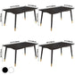 Contemporary Rectangle Dining Room Table Sintered Stone Table with 4 Black Legs Clearhalo ' dining_table' 'Dining Tables & Seating' 'Dining Tables' 'furn' 'furn_dining_table' 'Furniture' 'furniture_dining_table' 'Kitchen & Dining Furniture' 'kitchen&dining_furn' 'kitchen' 'kitchen_dining_table' 1200x1200_ae9795af-83b8-4911-a5c0-931d1cd6c266