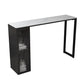Modern Style Bistro Bar Table Sintered Stone Bar Table with Storage Clearhalo 'Bar Furniture' 'Bar Tables' 'bar_tables' 'furn' 'furn_bar_tables' 'Furniture' 'Kitchen & Dining Furniture' 1200x1200_ae98baaa-7ba3-476f-9889-491ddcf8b18f