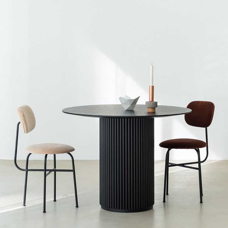 Table à manger ronde de style moderne Table à manger en bois massif pour la maison